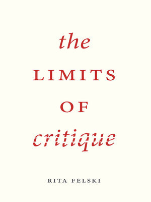 cover image of The Limits of Critique